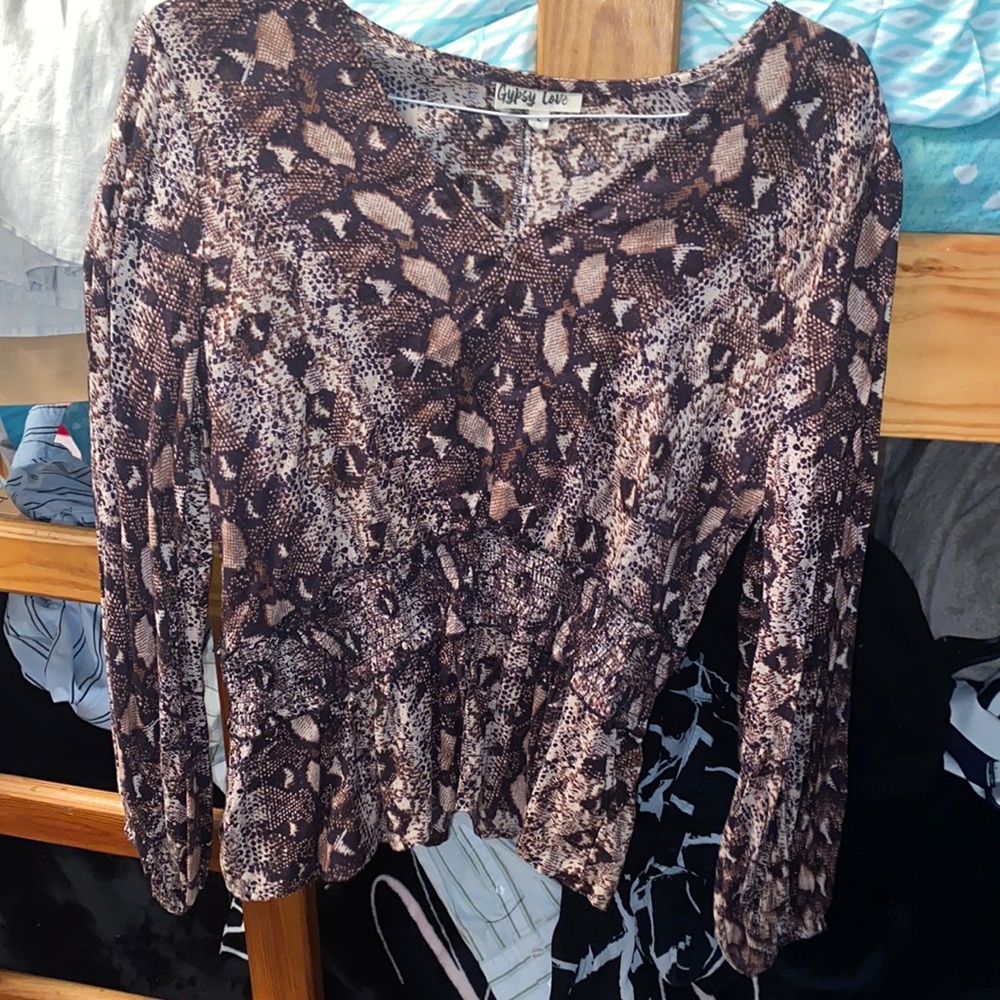 Animal print top